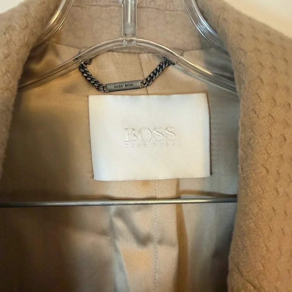 Boss Tan Textured Coat - Picture 2 of 4